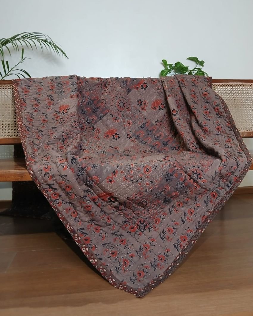 Ajrakh Patchwork Double Razai – (RAZA0003)