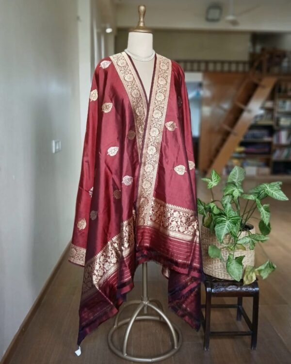 Banarasi Pure Katan Silk Dupatta – (DUPT0040)