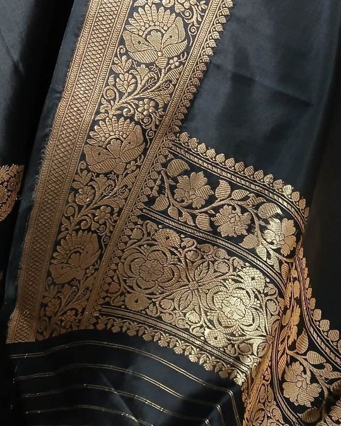 Banarasi Pure Katan Silk Dupatta – (DUPT0050) - Image 5