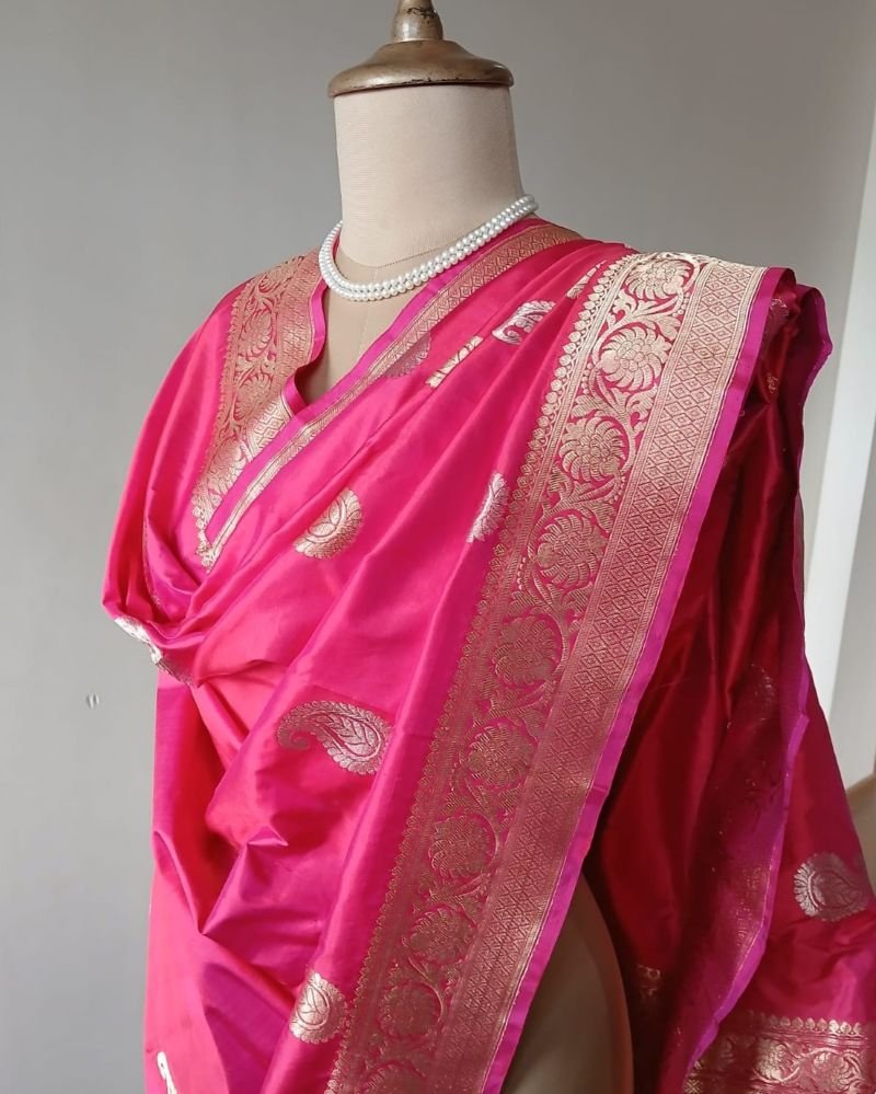 Banarasi Pure Katan Silk Dupatta β (DUPT0052) - Image 2