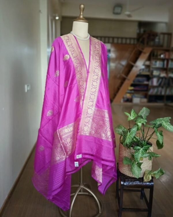 Banarasi Pure Katan Silk Dupatta – (DUPT0042)