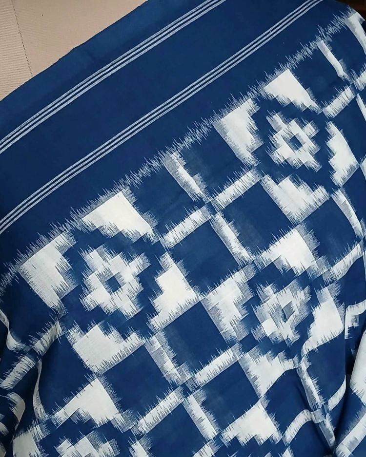 Nalgonda Double Ikat Cotton Saree – (NDIC0004) - Image 3