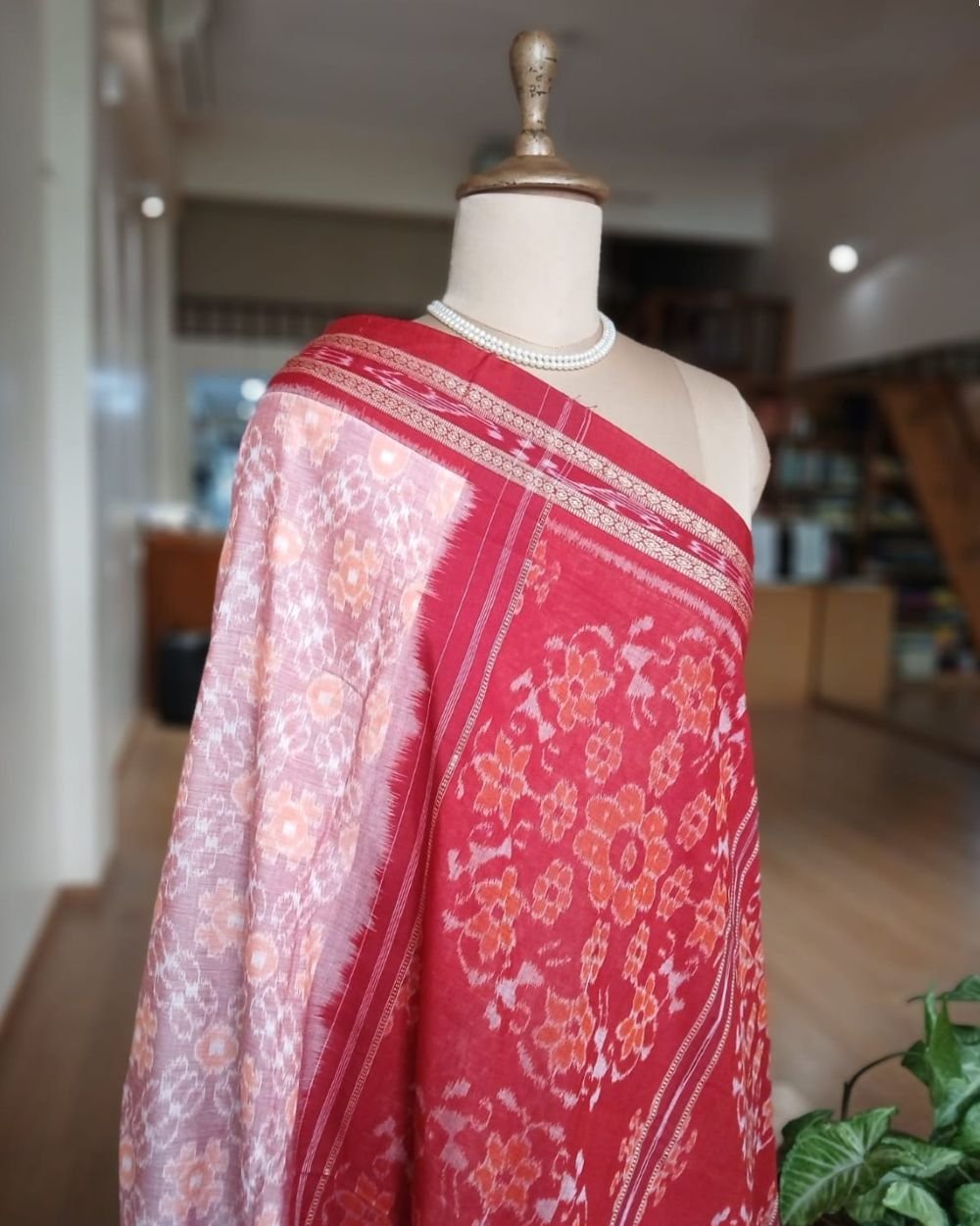Nuapatna single Ikat Saree - (NSIS0008) - Image 8