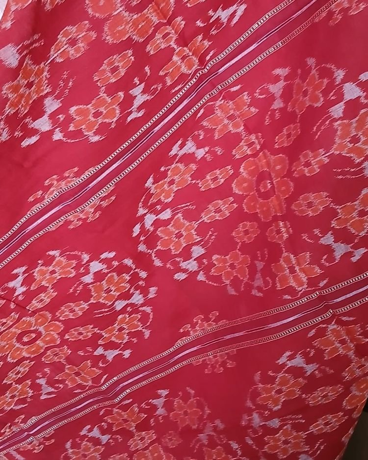 Nuapatna single Ikat Saree - (NSIS0008) - Image 9