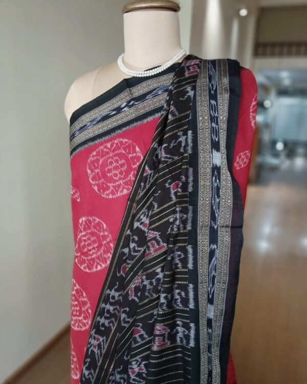 Nuapatna single Ikat Saree - (NSIS0010) - Image 6