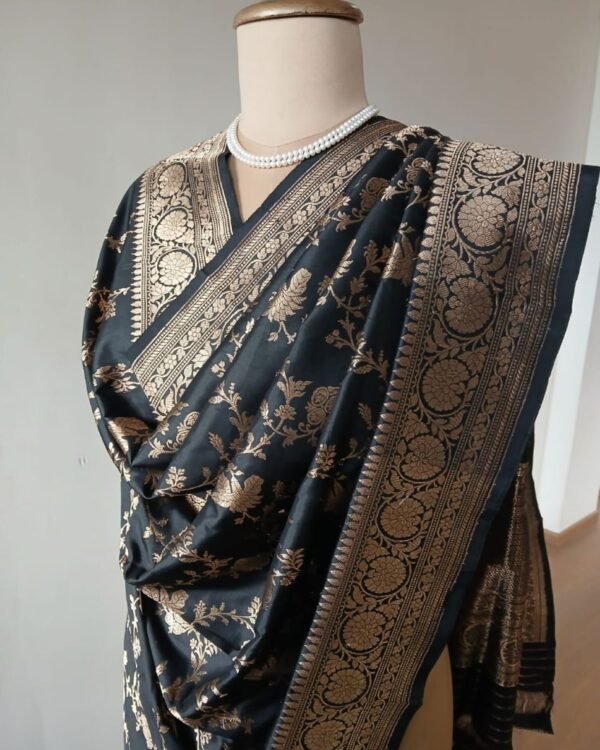 Banarasi Pure Katan Silk Jungla Dupatta – (DUPT0056) - Image 2