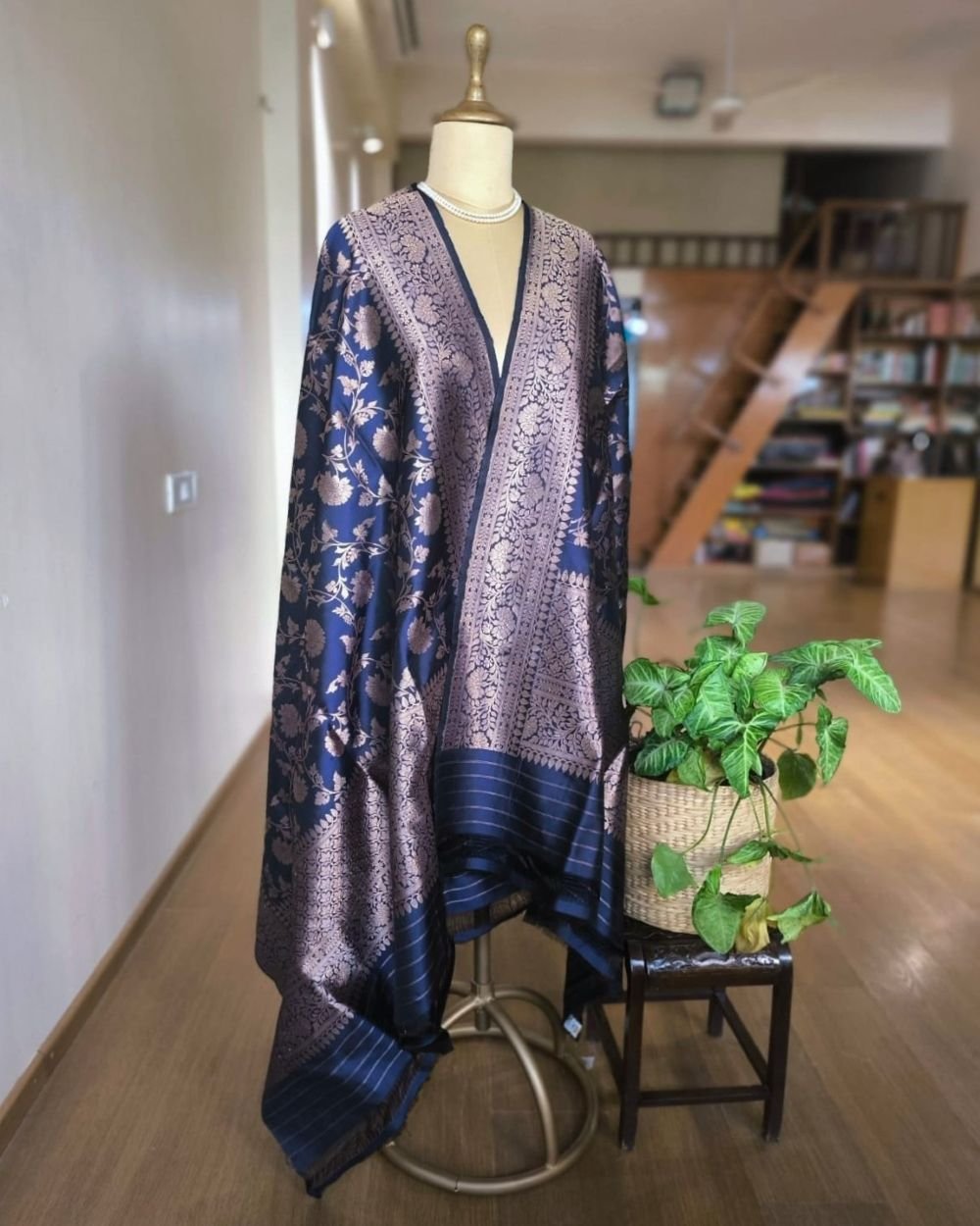 Banarasi Pure Katan Silk Dupatta – (DUPT0057)