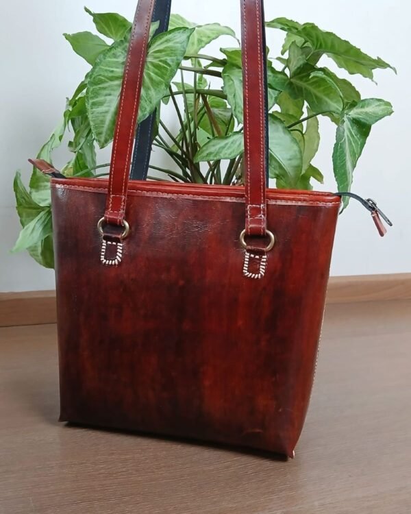 Dedhi Embroidered Shoulder Bag in Leather – (MKLB0004) - Image 5