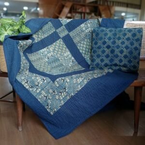 Patchwork Two-Layer Ajrakh Quilt (Godhri) – (APDG0008)