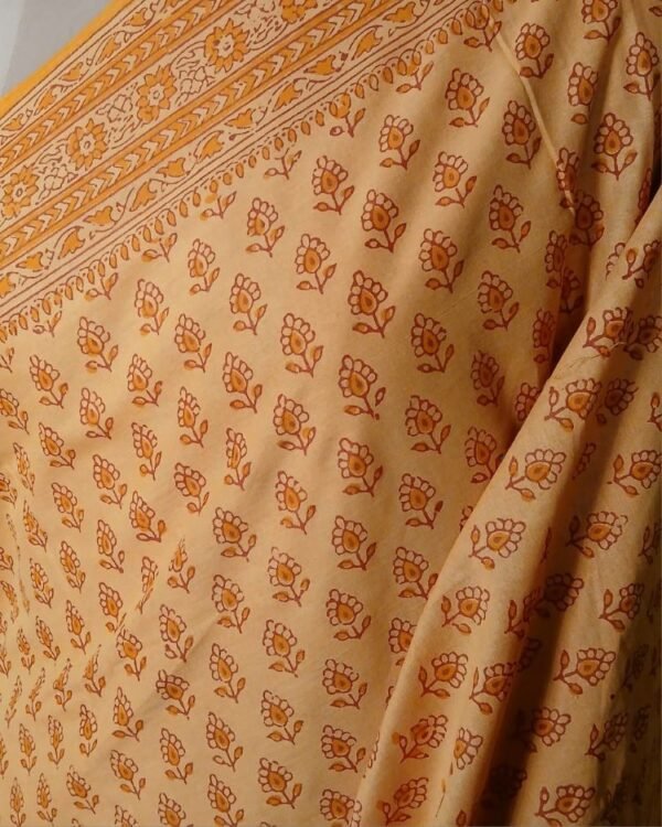 Banjara Blockprint in Mul Cotton from Ahmedabad - (BMCA0002) - Image 4