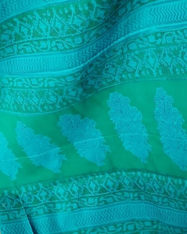 Banjara Blockprint in Mul Cotton from Ahmedabad - (BMCA0003) - Image 4