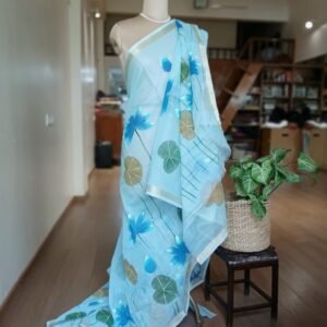 Handpainted Saree on Kota Doria - (HPKD0011)