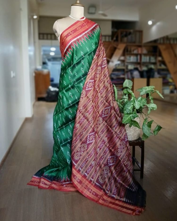 Nuapatna Khandua Pata pure silk saree - (PNKP0006)