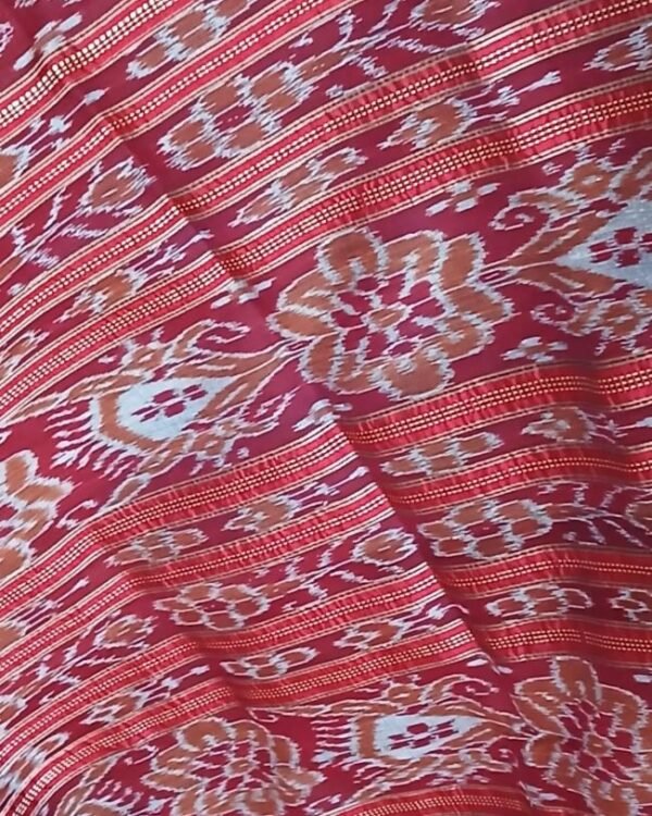 Pure silk Nuapatna Khandua Pata saree - (PNKP0002) - Image 7