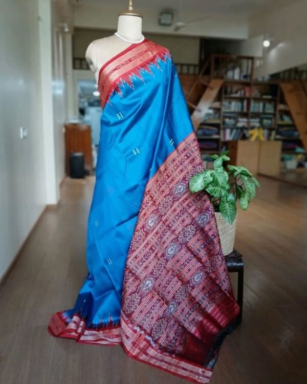 Pure silk Nuapatna Khandua Pata saree - (PNKP0002)