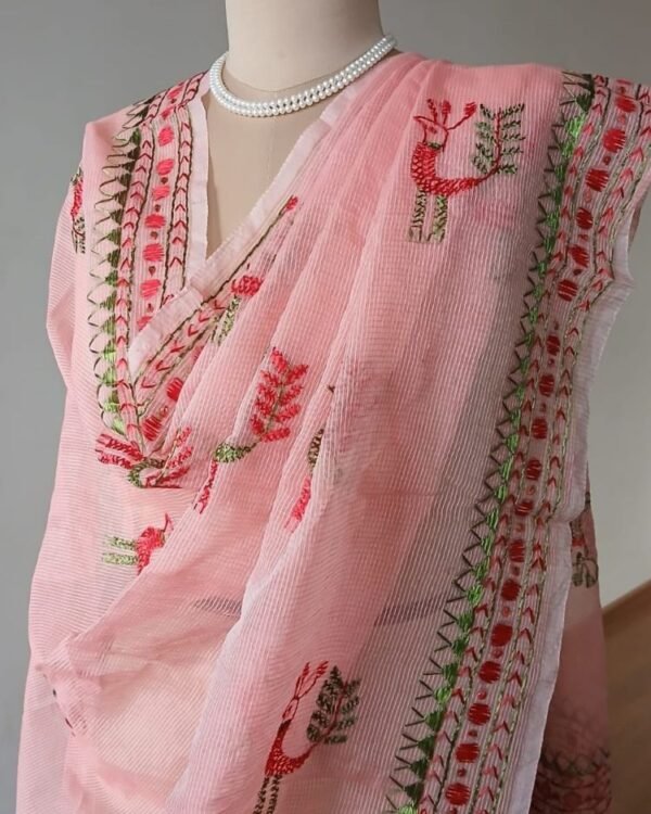 Phulkari Hand Embroidered Dupatta from Punjab - (PHED0002)