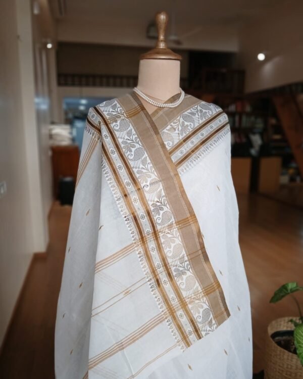 Handweave Cotton Bengal Tant – (BCTP0011) - Image 3