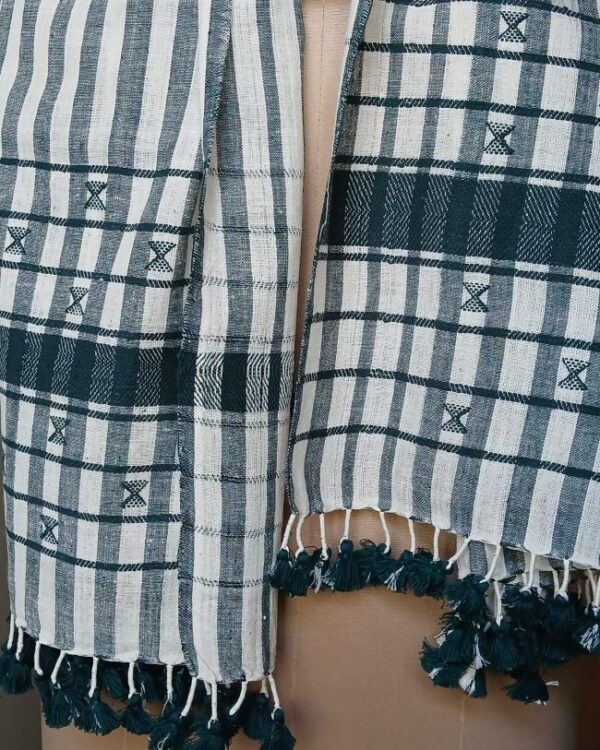 Bhujodi Kala Cotton Stole – (BHST1042) - Image 2