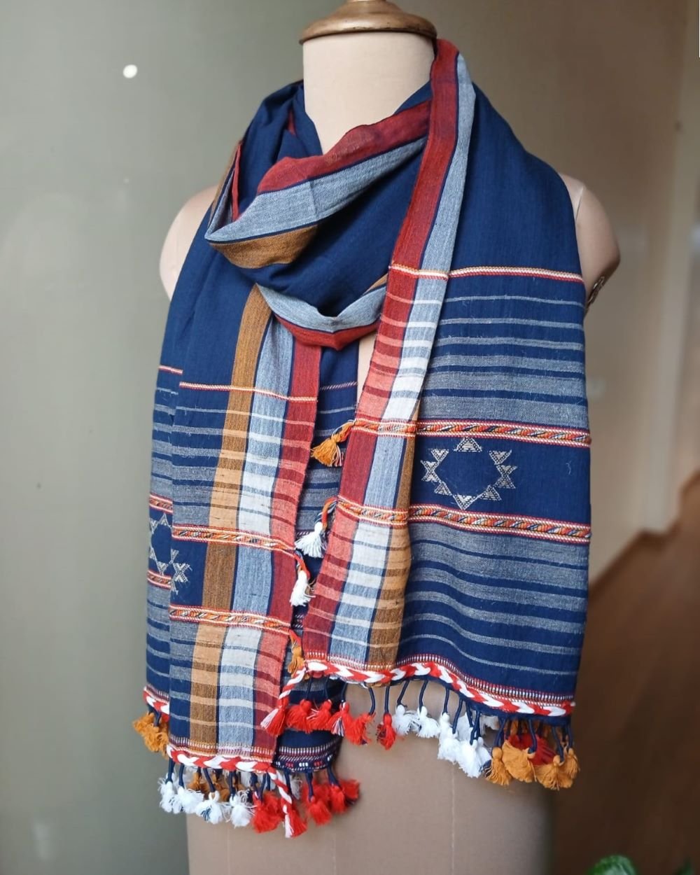 Bhujodi Fine Cotton Stole – (BHST1054)