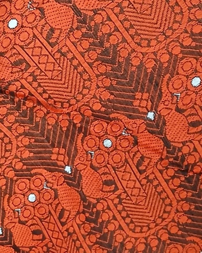 Assam Paat (Mulberry Silk) x Fine Cotton Handweave Saree - (APHS0001) - Image 5