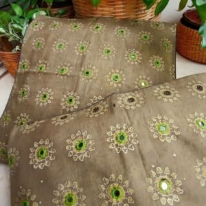 Ajrakh Cushion Covers in Natural Dyes with Hand Embroidery – (CUSH1004)