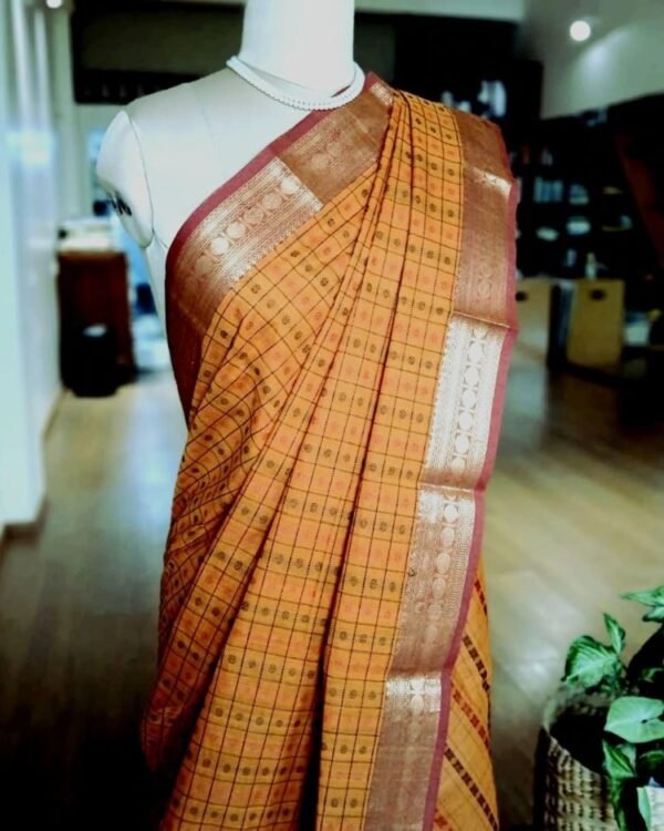 Ayiram Butta Kanchi Cotton Handweave with Zari – (KANC1109) - Image 3