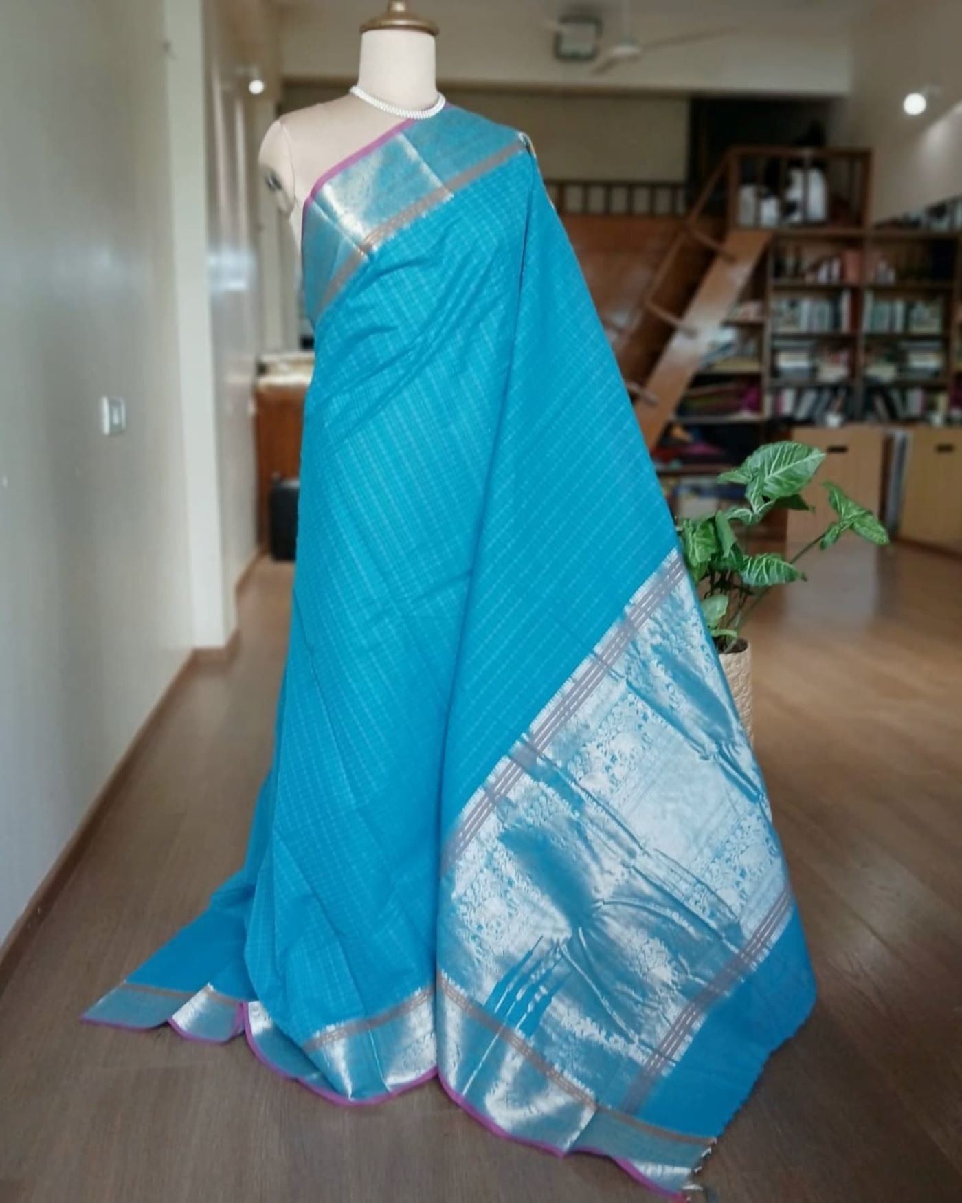 Kanchi Cotton Handweave with Zari - (KANC1107)