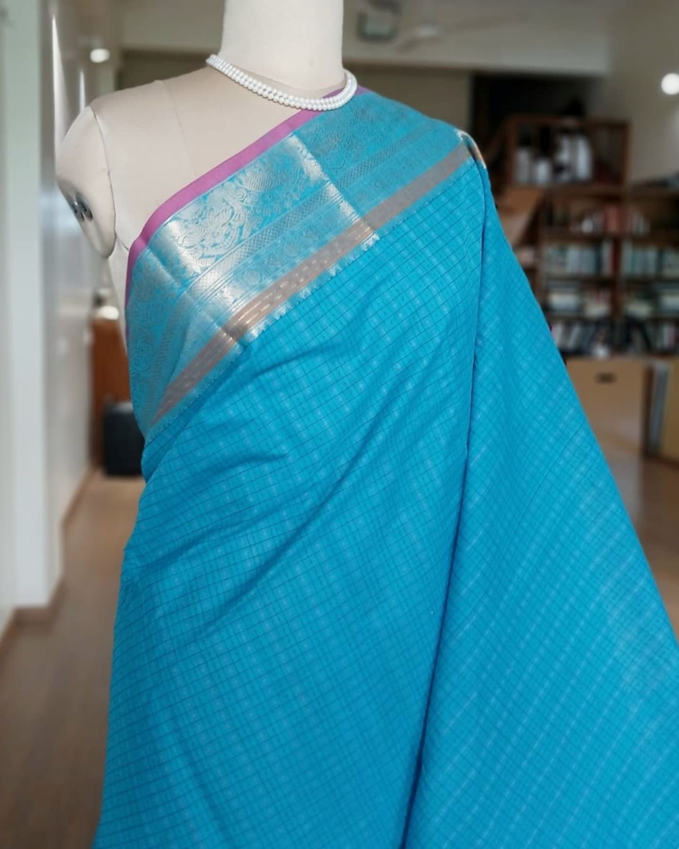 Kanchi Cotton Handweave with Zari - (KANC1107) - Image 3