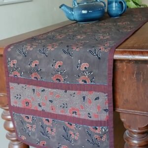 Ajrakh Table Runner in Cotton - (ATRC0011)