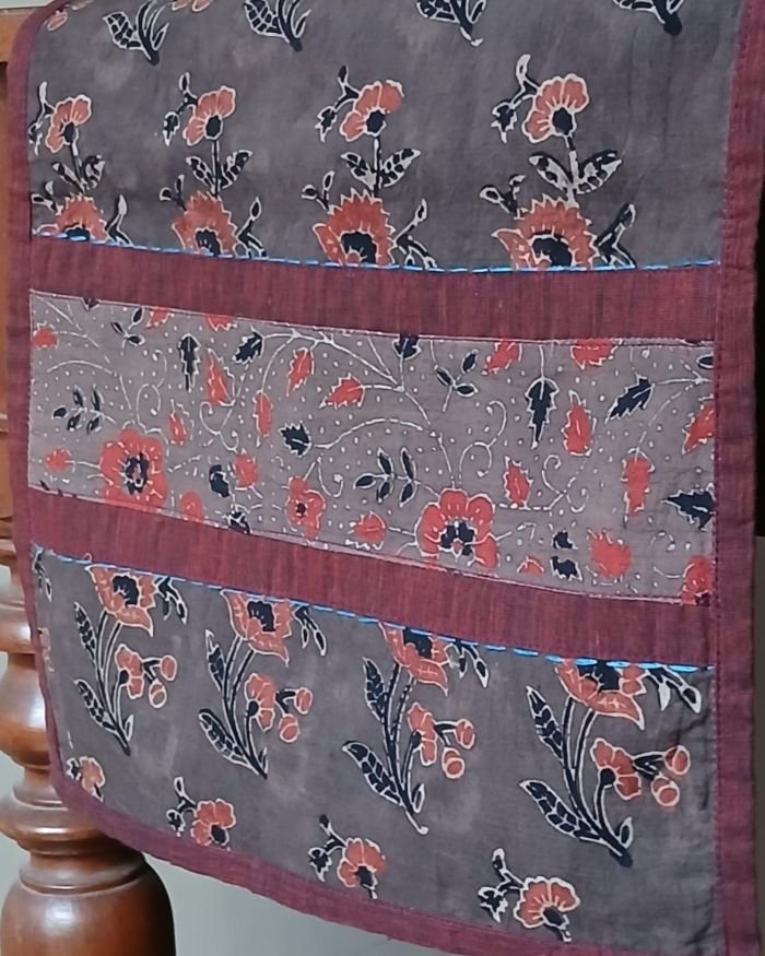 Ajrakh Table Runner in Cotton - (ATRC0011) - Image 2