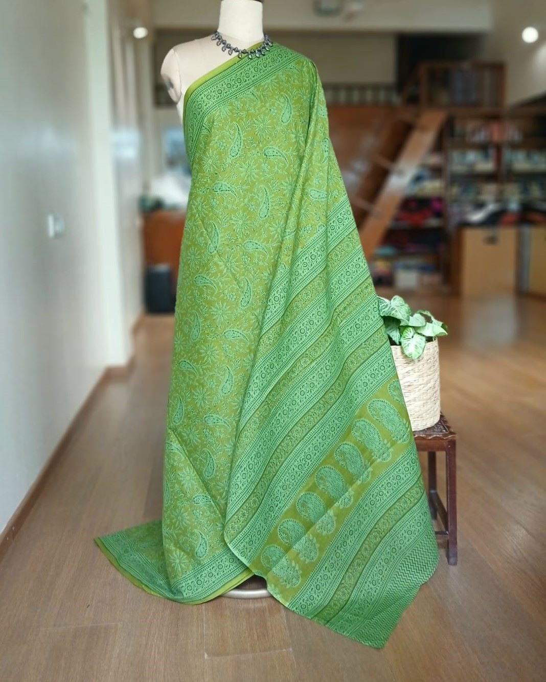 Hand Blockprint from Ahmedabad in Soft Mul Cotton – (BMCA0011)