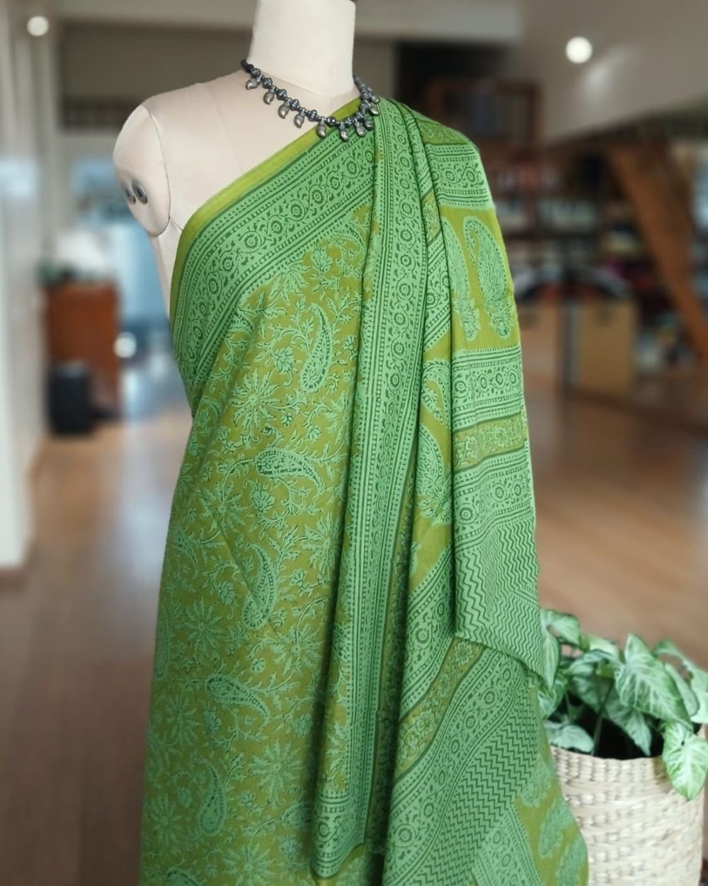 Hand Blockprint from Ahmedabad in Soft Mul Cotton – (BMCA0011) - Image 4