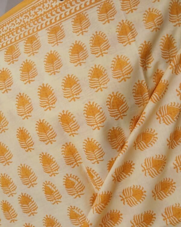 Banjara Blockprint in Mul Cotton from Ahmedabad – (BMCA0009) - Image 4