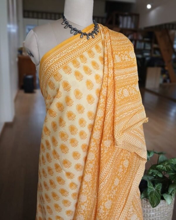 Banjara Blockprint in Mul Cotton from Ahmedabad – (BMCA0009) - Image 3
