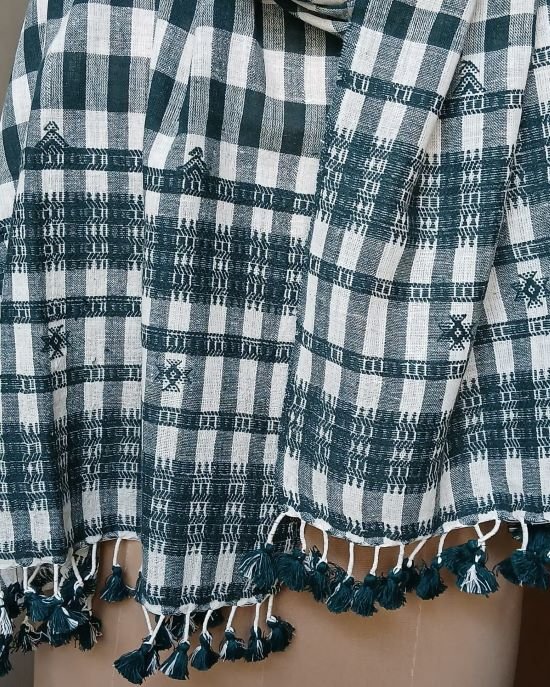 Bhujodi Kala Cotton Stole – (BHST1101) - Image 2