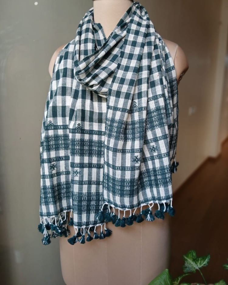 Bhujodi Kala Cotton Stole – (BHST1101)