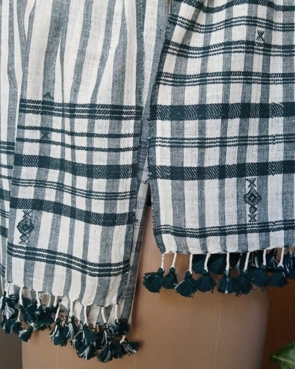 Bhujodi Kala Cotton Stole – (BHST1102) - Image 2