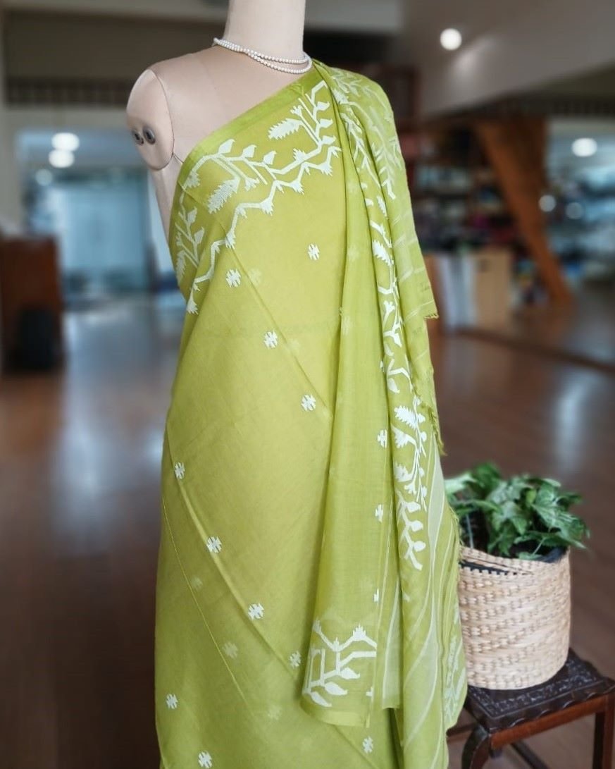 Handweave Jamdani Cotton Saree – (JCHS1017)