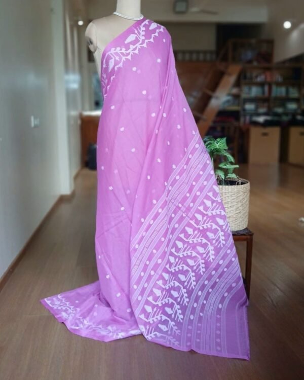 Handweave Jamdani Cotton Saree – (JCHS1022) - Image 3