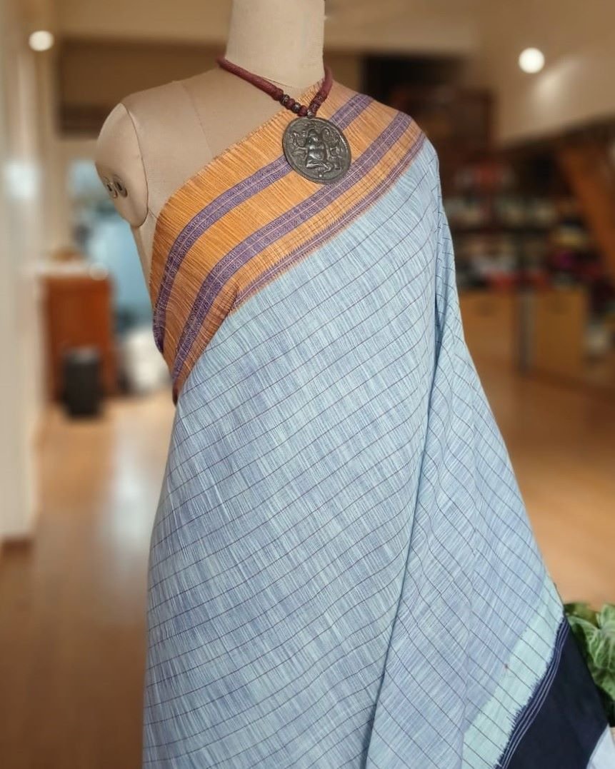 Handloom Ilkal Saree – (ILKA0014) - Image 3