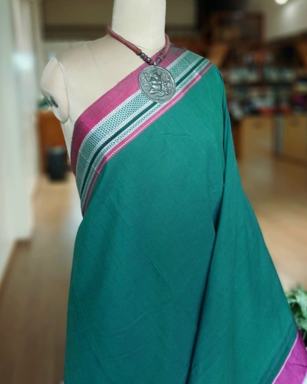 Handloom Ilkal Saree – (ILKA0017) - Image 3