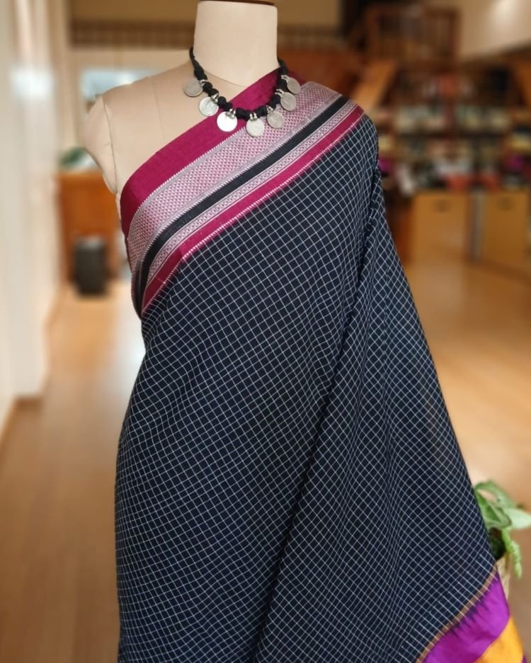 Handloom Ilkal Saree – (ILKA0019) - Image 3