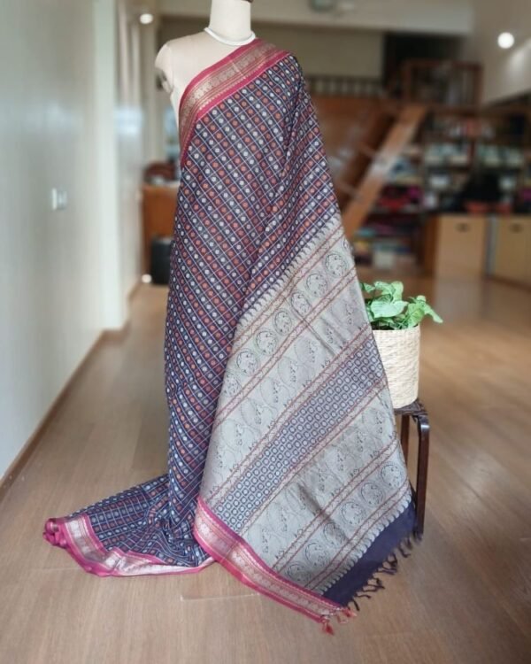 No Zari Ayiram Butta Kanchipuram Handweave in Cotton – (KANC1129)