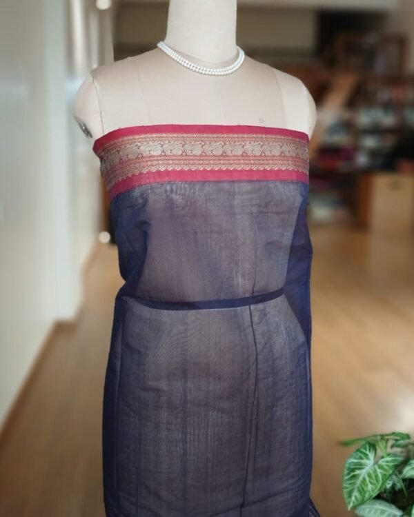 No Zari Ayiram Butta Kanchipuram Handweave in Cotton – (KANC1129) - Image 8