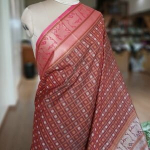 No Zari Ayiram Butta Kanchipuram handweave in cotton – (KANC1119)