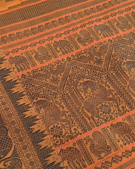 No Zari Ayiram Butta Kanchipuram Handweave in Cotton – (KANC1134) - Image 7