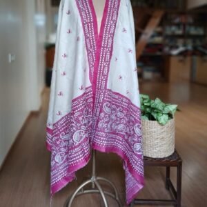 Pure Silk Kantha Dupatta – KSDS1004