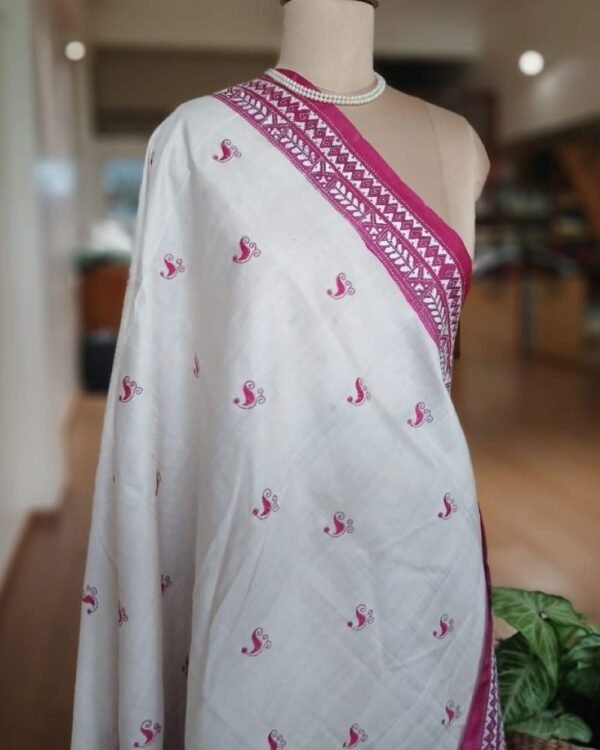 Pure Silk Kantha Dupatta – KSDS1004 - Image 7