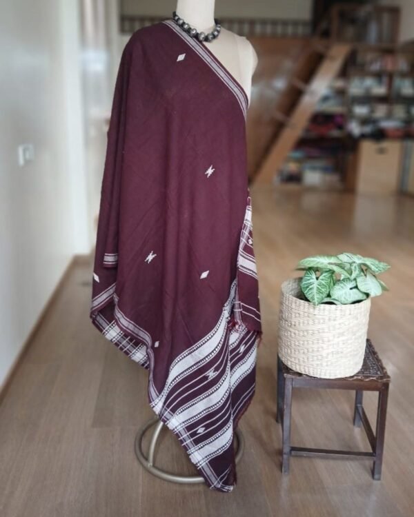 Kotpad handweave Cotton Dupatta from Odisha- (CTKD1016)