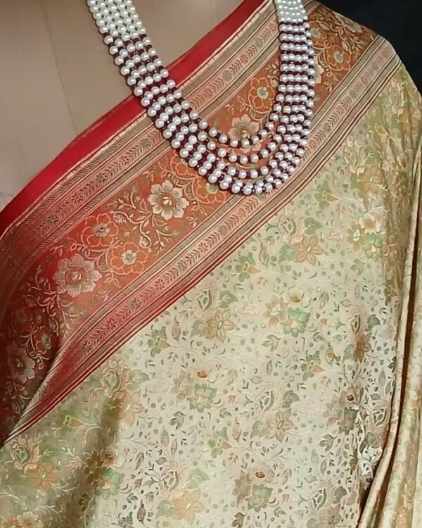 Banarasi Tehri Tanchoi Jamavar Silk Saree – (BANA0049) - Image 2